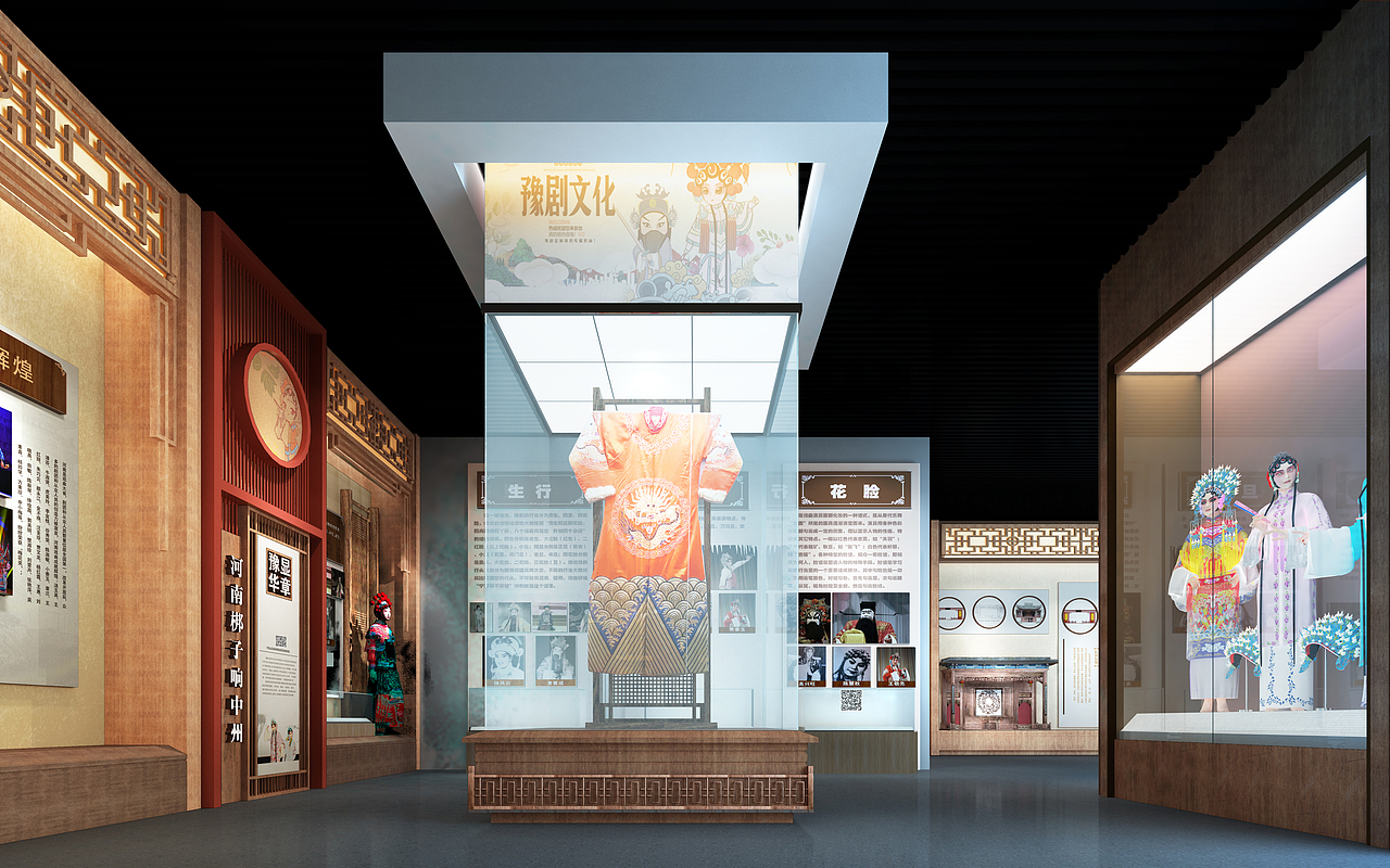2021年作品 一个戏曲文化展厅（图ZMzYwMTg2NDky） - 展陈设计 - 站酷设计师九月田园原创素材 - 站酷ZCOOL