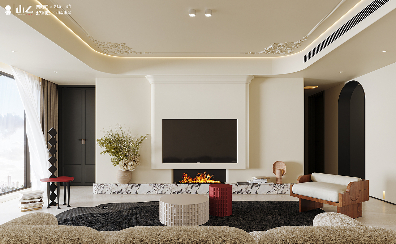 山乙建设丨天城国际广场120㎡（图ZMzMyMzQ1Mjky） - 家装设计 - 站酷设计师山乙建设原创素材 - 站酷ZCOOL