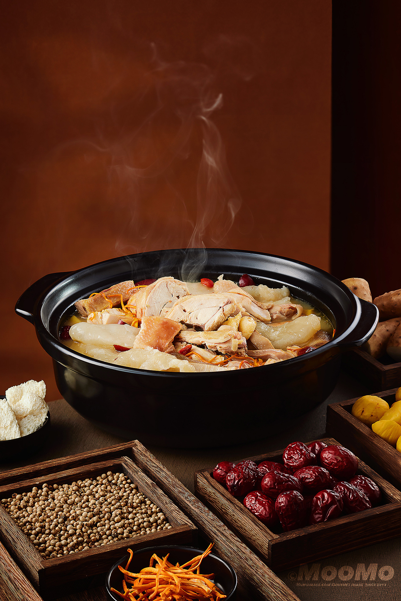 MooMo美食摄影——猪肚鸡