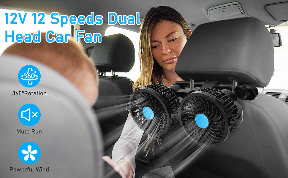 车载风扇 亚马逊主图 A+