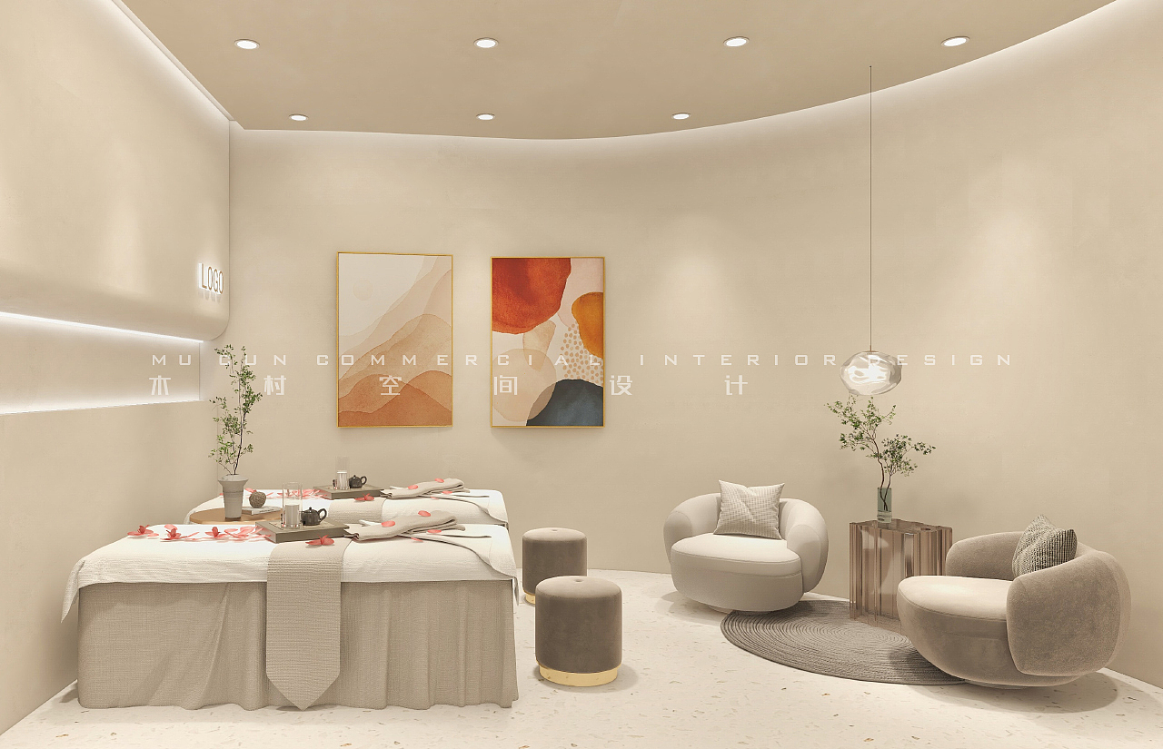 『上海』240m² 美容院℃ 简约风（图ZMzIyODMyNDAw） - 商业空间设计 - 站酷设计师木村空间美学原创素材 - 站酷ZCOOL