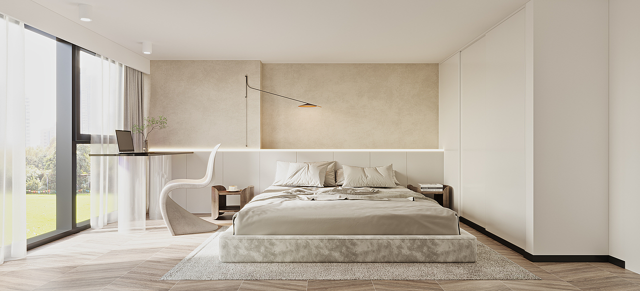 深圳如愿空间设计：深铁万科·瑧湾汇，极简中的高级美（图ZMzMzMzEyNDQ4） - 家装设计 - 站酷设计师深圳如愿空间原创素材 - 站酷ZCOOL