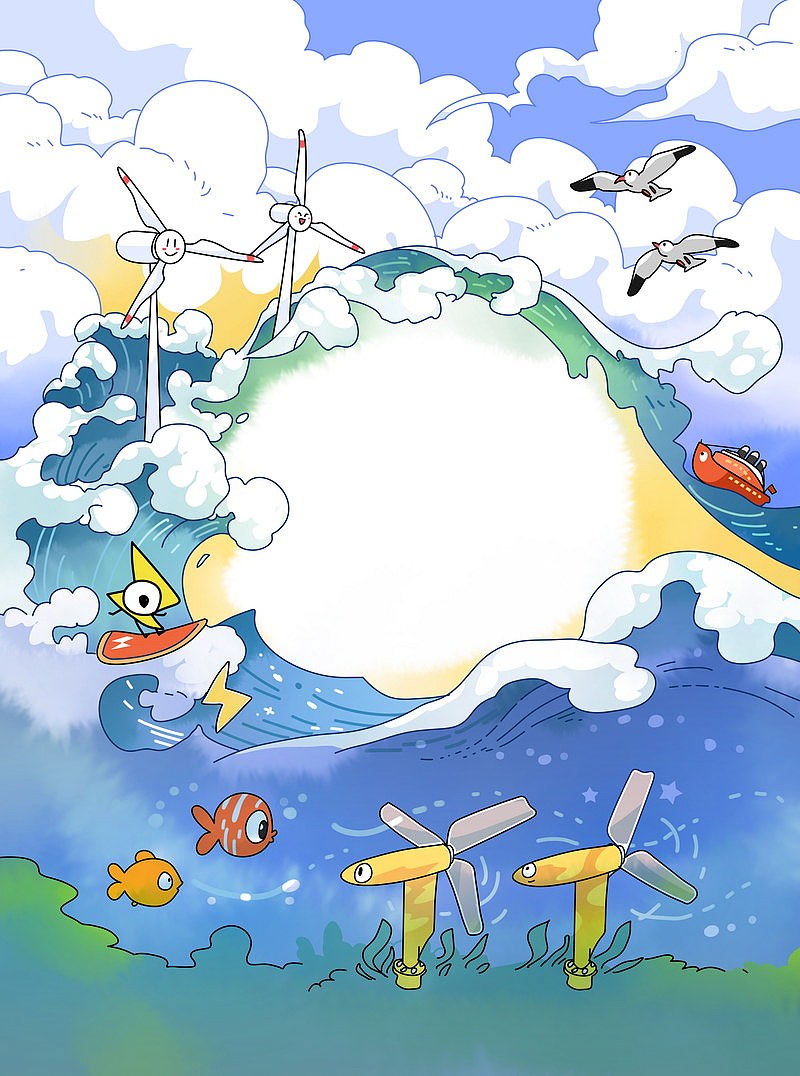 蓝色的海洋能用来发电吗?