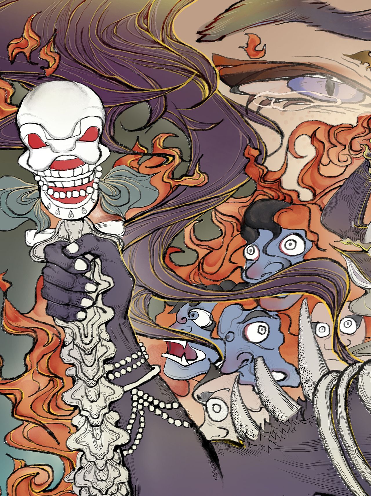 地狱救妻（图ZMzQ2OTI4MDky） - 艺术插画 - 站酷设计师是Sezo菌原创素材 - 站酷ZCOOL