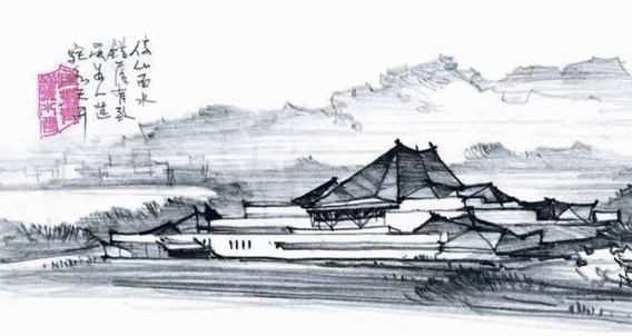 《湖夜浙美》——“浙江美术馆”画卷绘制手记（图ZMzMxOTIwMzcy） - 商业插画 - 站酷设计师韩锐原创素材 - 站酷ZCOOL