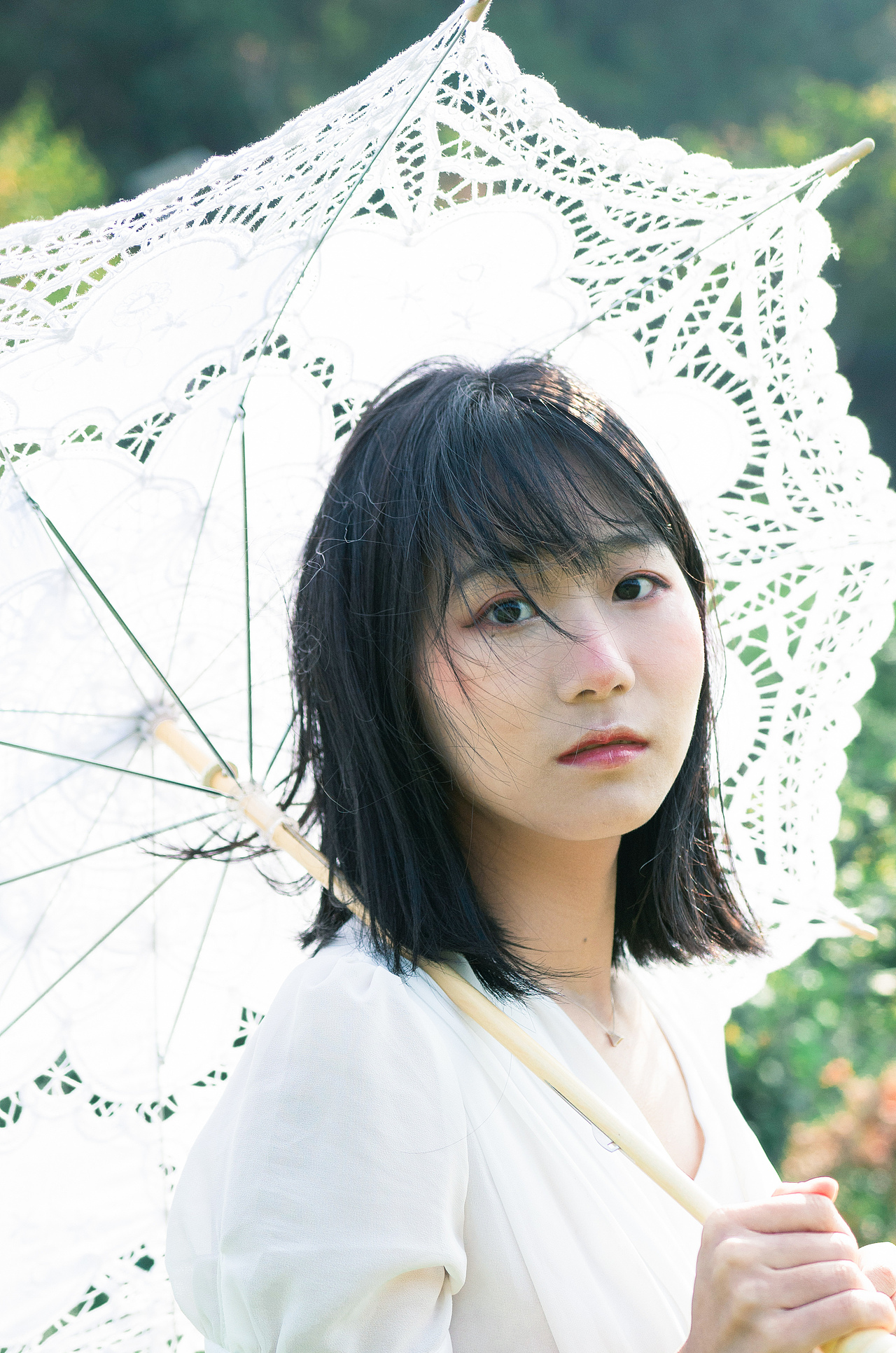 春天的我 如白花盛开