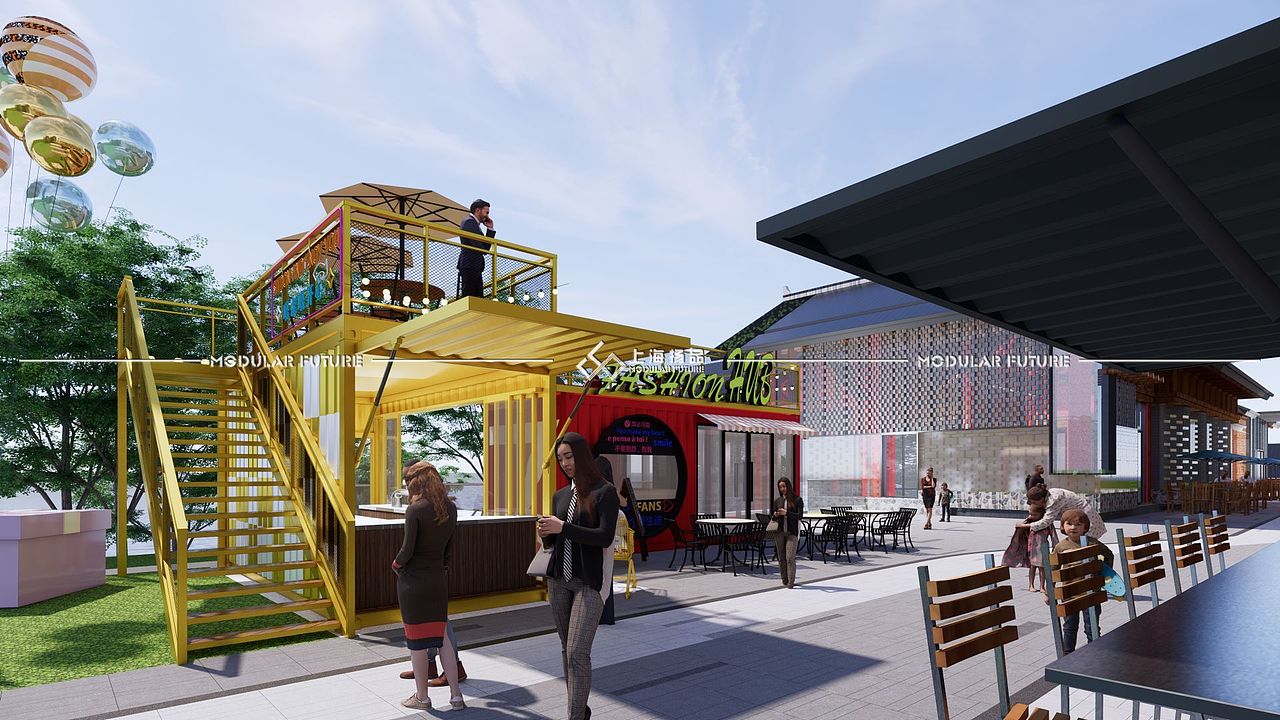 集装箱商业街区|集装箱商铺|集装箱配套用房|装配式