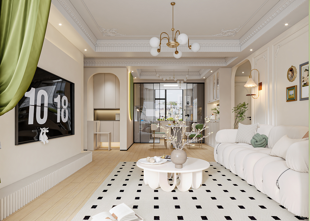 牛油果綠+奶油風(fēng)（圖ZMzU2NTc2MzA4） - 家裝設(shè)計(jì) - 站酷設(shè)計(jì)師千年夢設(shè)計(jì)原創(chuàng)素材 - 站酷ZCOOL