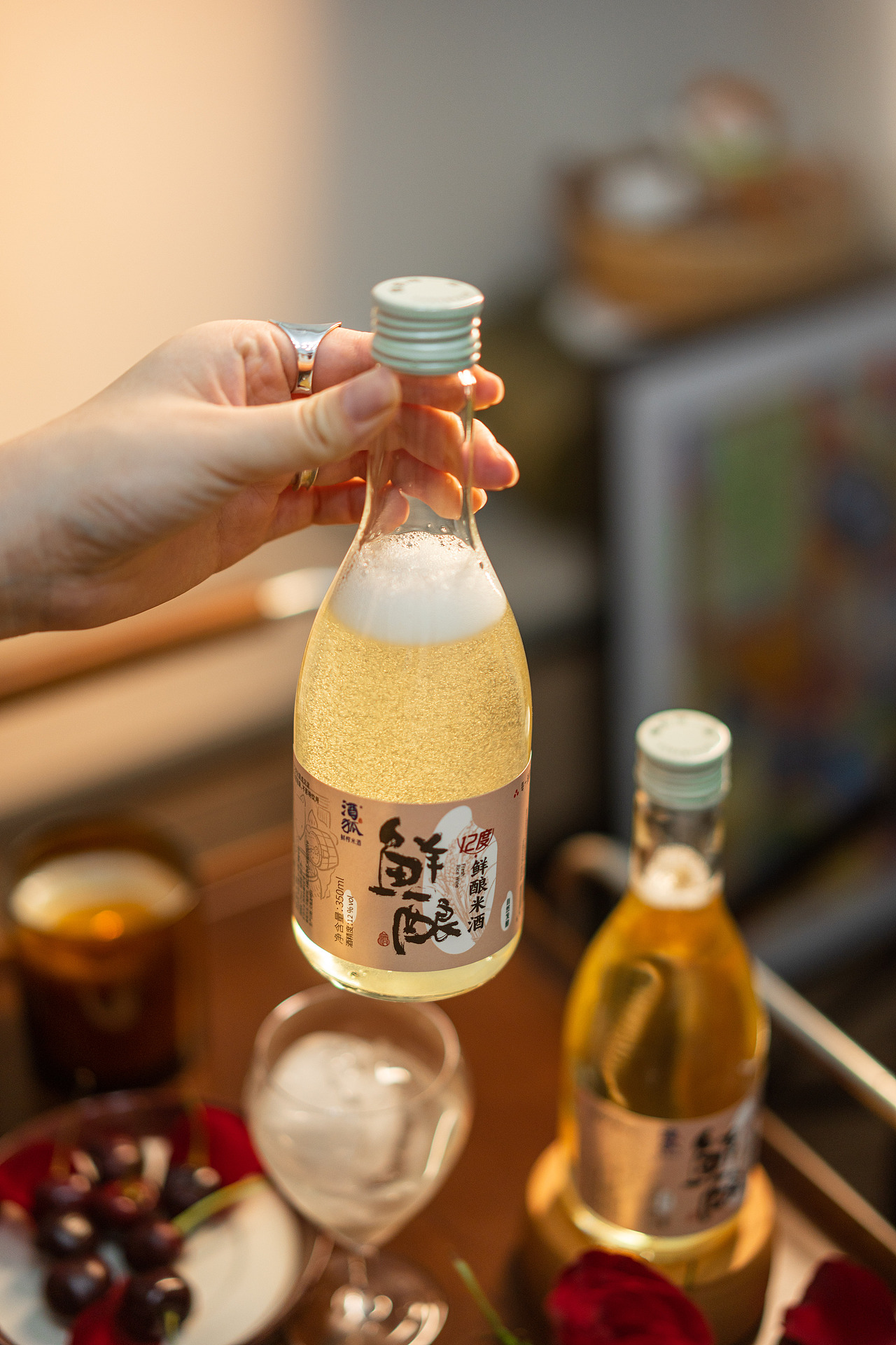 像香槟一样的米酒啊