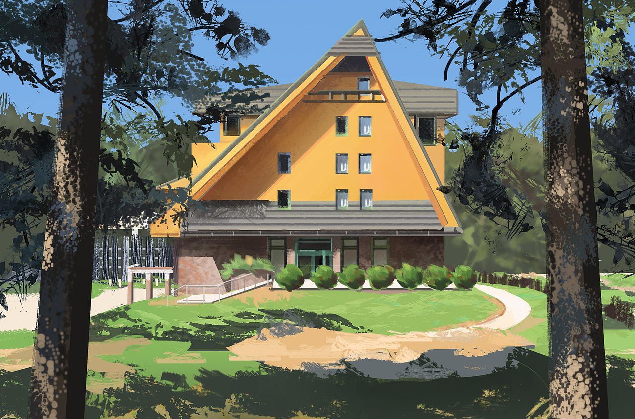 一些场景插画练习