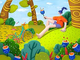 《春意童夢(mèng)》——插畫轉(zhuǎn)三維練習(xí)