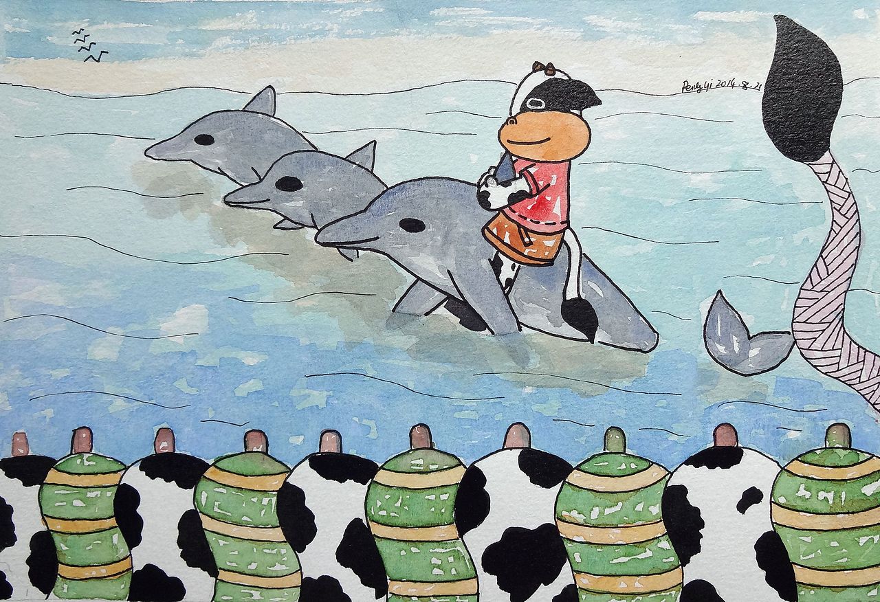 2014年8月 萌态十足的奶牛家族（图ZNDQ0MTI0NjA=） - 绘画 - 站酷设计师YIYI450原创素材 - 站酷ZCOOL