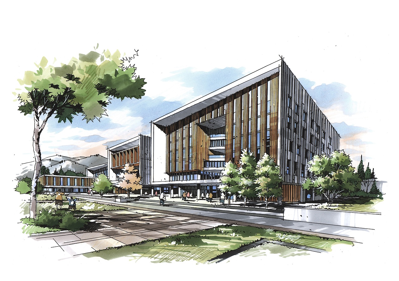 建筑设计手绘系列作品(八)