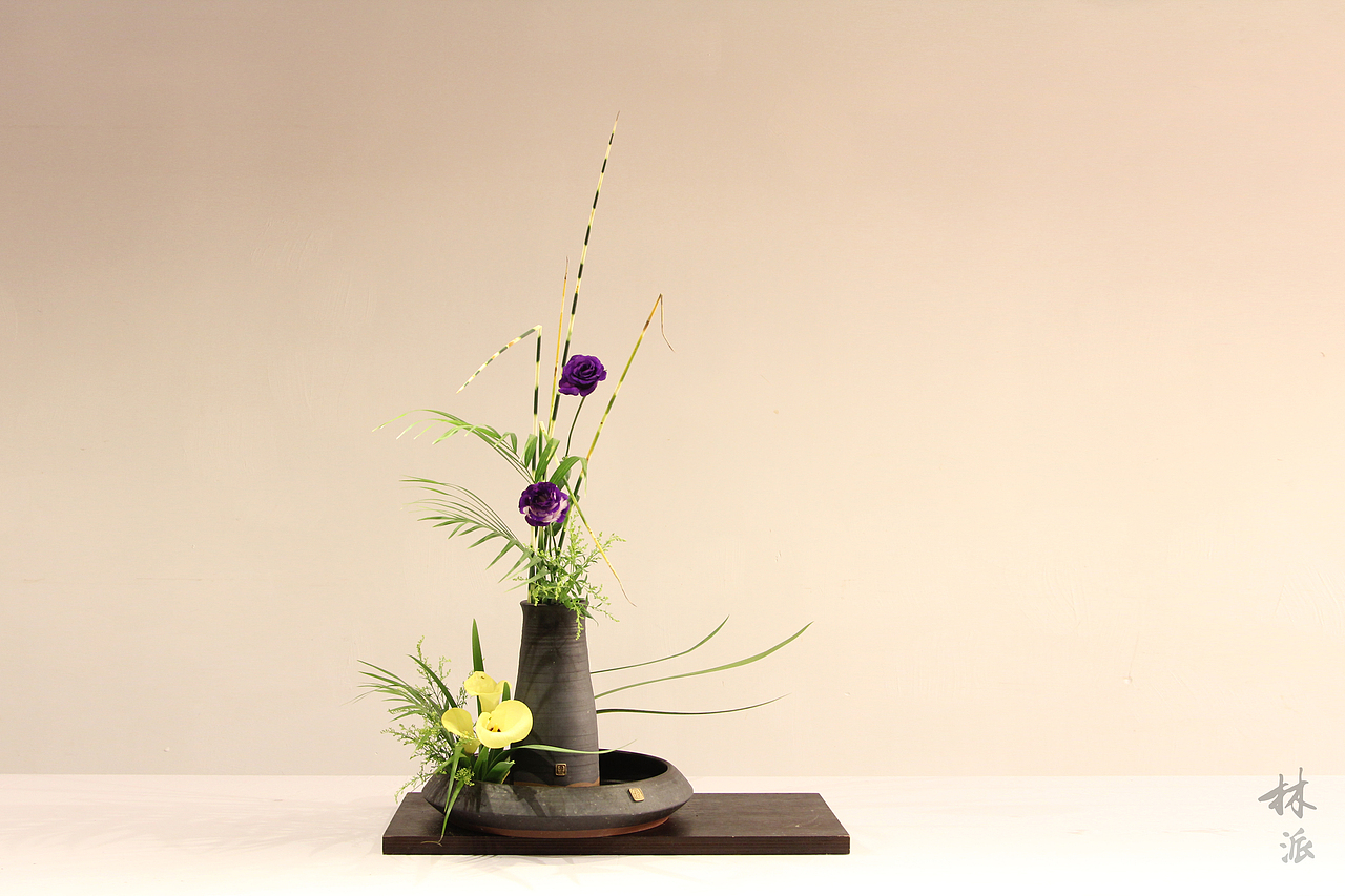 林派花道-花道三段作品赏析（图ZNTgyNDYwOTY=） - 其他手工艺 - 站酷设计师林派花道原创素材 - 站酷ZCOOL