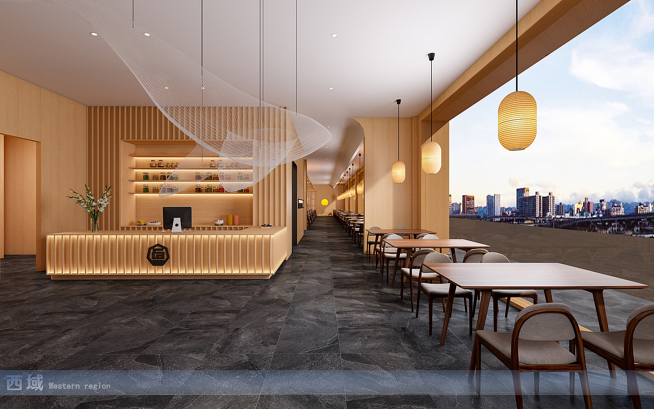 现代餐饮设计（图ZMjQyNzI1NDU2） - 家装设计 - 站酷设计师温州西域效果图原创素材 - 站酷ZCOOL