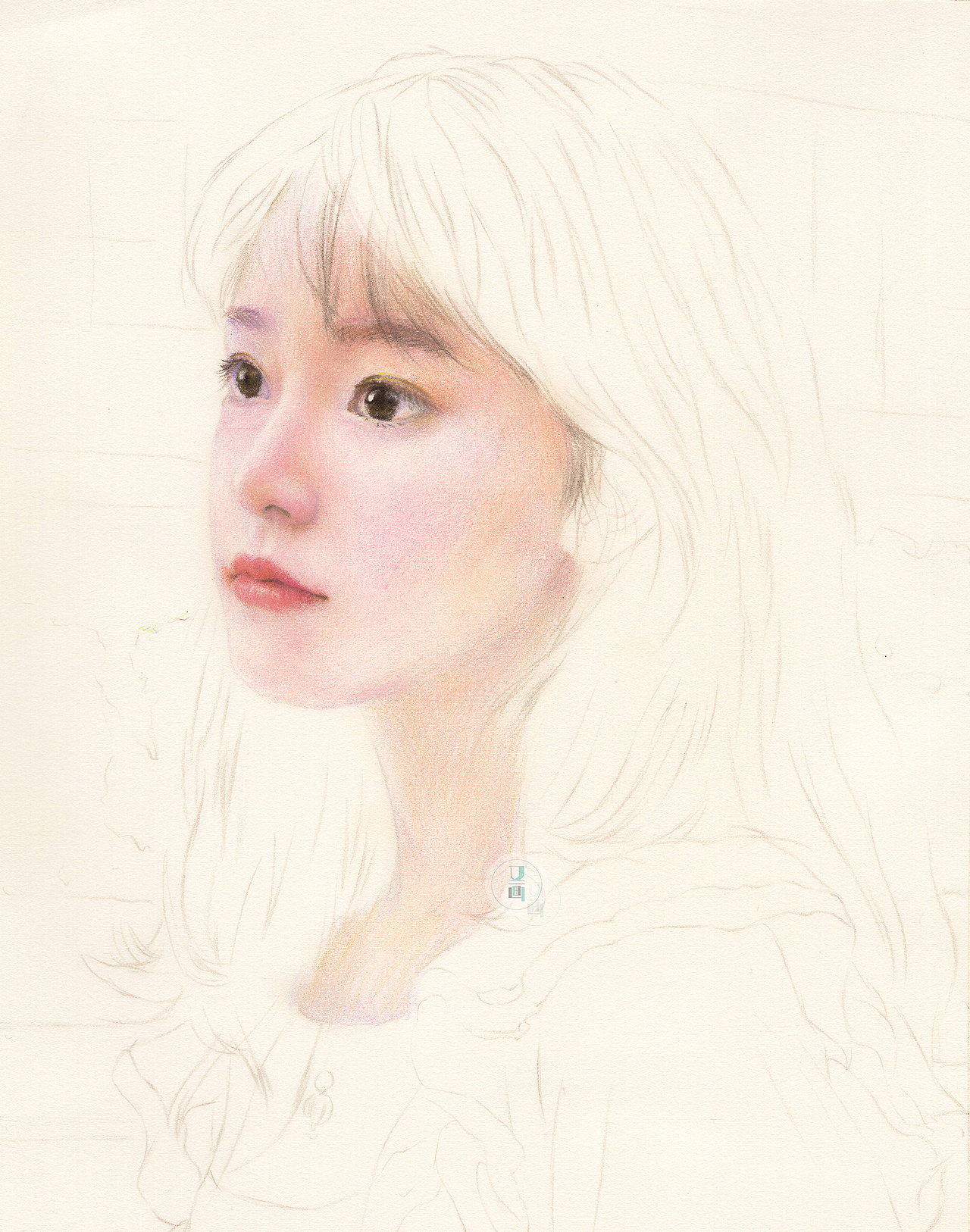 彩铅人像|纯艺术|绘画|又画_原创作品-站酷(zcool)