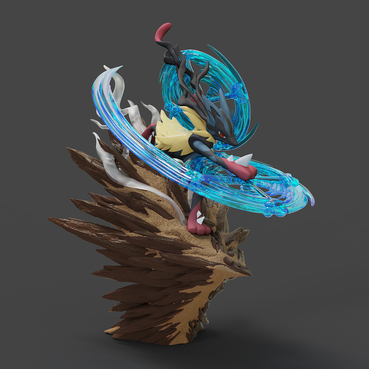 路卡利欧！我的帅炸宝可梦手办制作过程🔥（图ZMzc5OTA1OTk2） - 玩具 - 站酷设计师德小胖原创素材 - 站酷ZCOOL