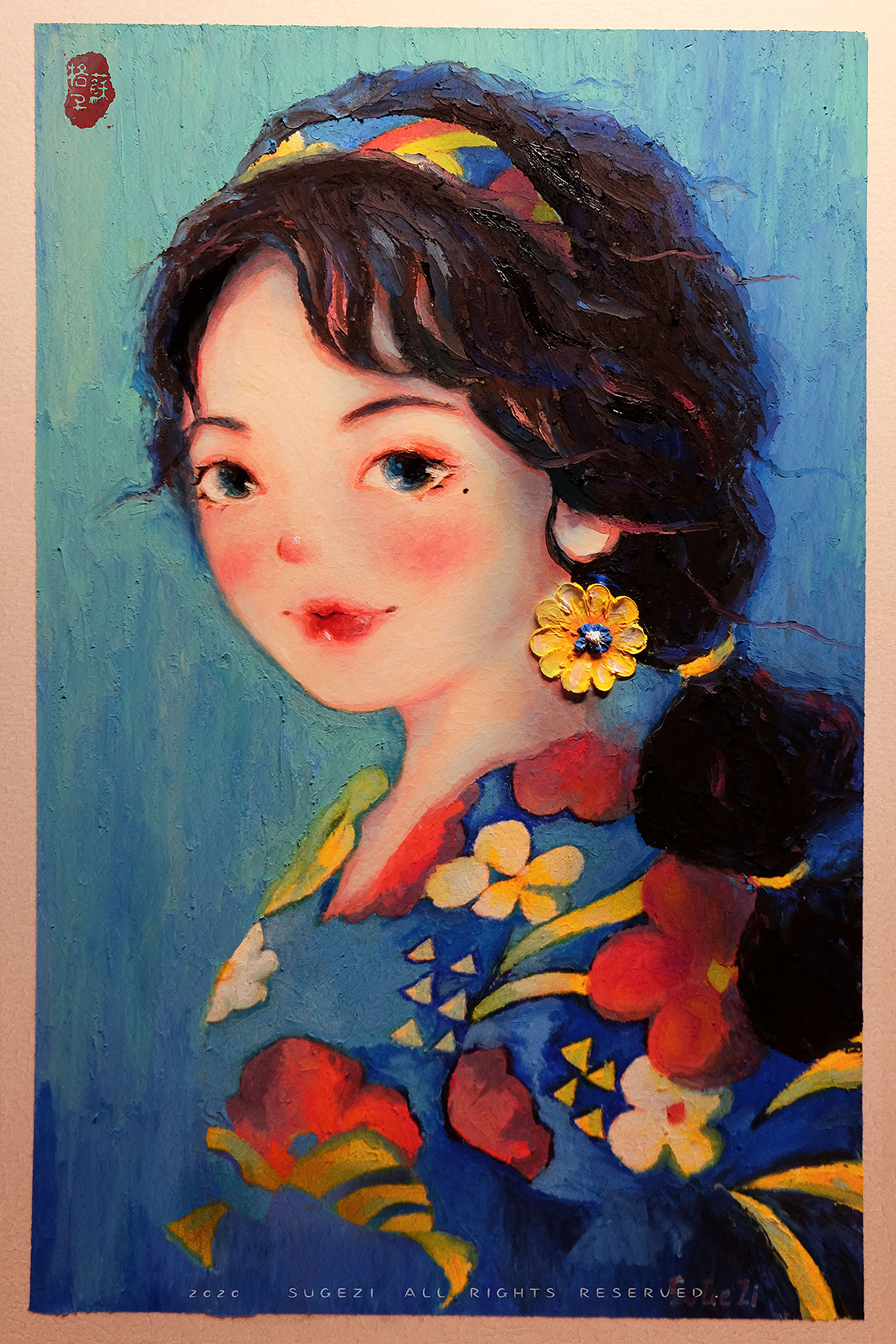 苏格子手绘油画棒人物合集