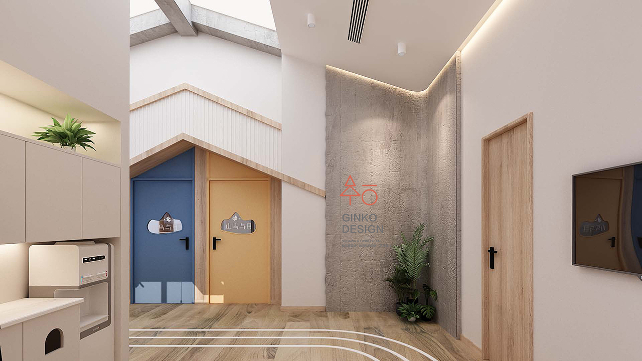 空间设计 | 教育 | 酷玩与山鸟 体适能 艺术（图ZMjgzMDIwMzY4） - 商业空间设计 - 站酷设计师宫城Ginko原创素材 - 站酷ZCOOL