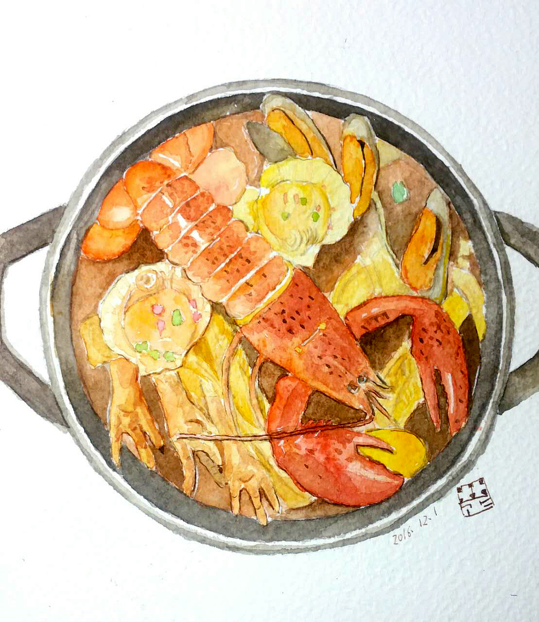 深海炖锅|插画|插画习作|楚菇凉是我 - 原创作品 - 站酷 (zcool)