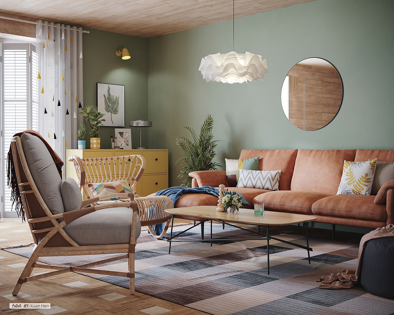 c4d宜家室内色彩效果练习|三维|场景|xuanhen_原创作品-站酷zcool