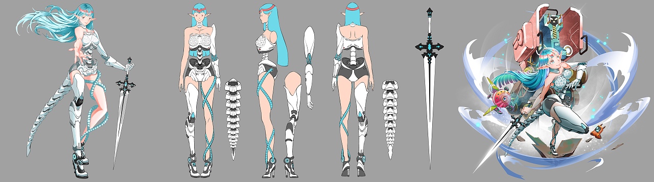 赛博机械姬人设