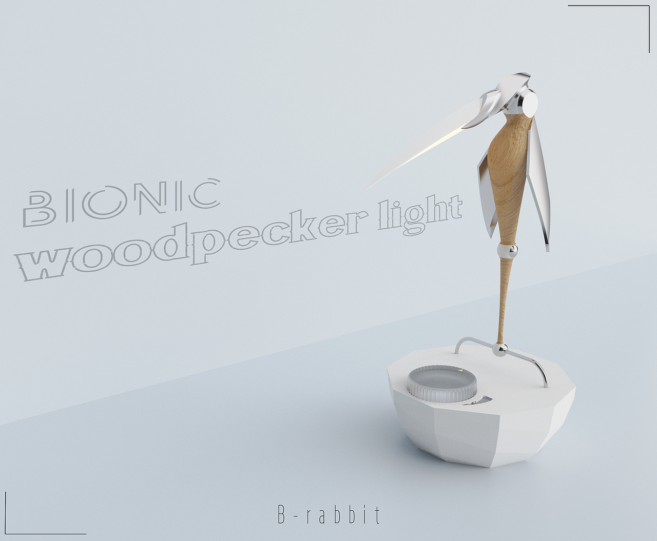 仿生设计——啄木鸟灯（图ZMjM1NjU2MTU2） - 生活用品 - 站酷设计师TediousOddity原创素材 - 站酷ZCOOL