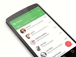 Wechat of material design style(附sketch源文件)