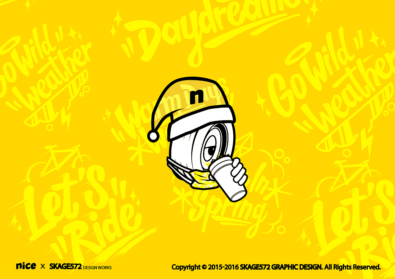 NICE APP 2016春季照片贴纸设计（图ZNTQ3Mjg0OTY=） - 字体/字形 - 站酷设计师skage572原创素材 - 站酷ZCOOL