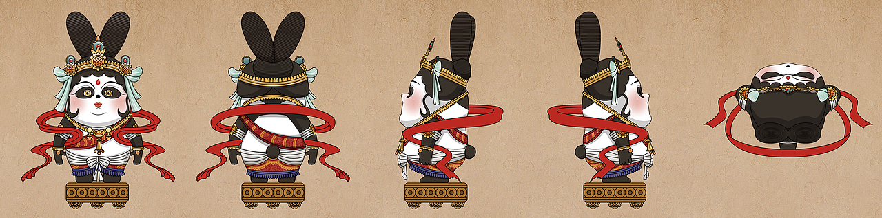 飞天乐伎——敦煌胖丸（图ZMjE4NjI4NzUy） - 手办/模玩 - 站酷设计师石石石石_原创素材 - 站酷ZCOOL