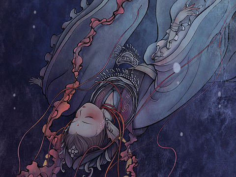 插画系列《鬼神·水系》2⃣️