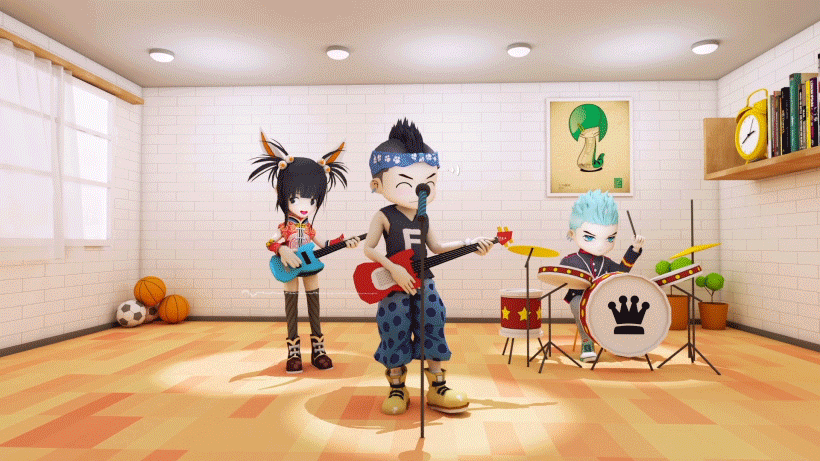 张震岳 爱的初体验 卖萌3D动画 MMD 