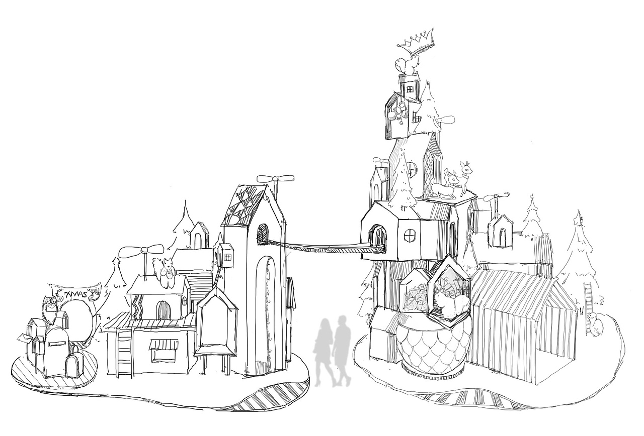 万象城2018圣诞系列的一些修改手稿