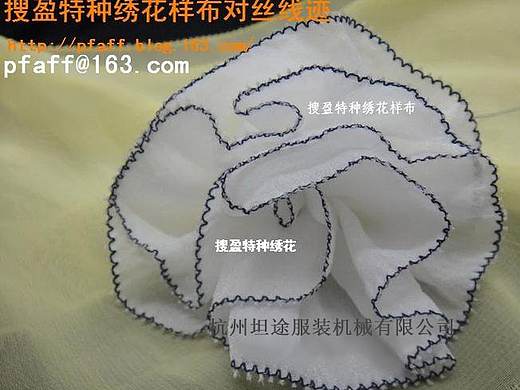 搜盈W119对丝机样布图，二手对丝机。带刀带托轮对丝机