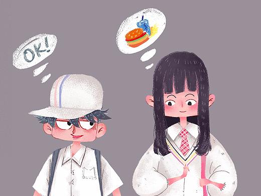 最近插画的一些人设练习分享（个人主页-ZMjg5NTAyNDQ=） - 创作习作 - 站酷设计师南梦雪镜城原创素材 - 站酷ZCOOL