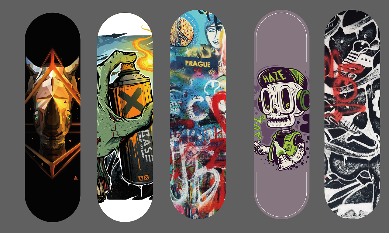 欧美风滑板设计