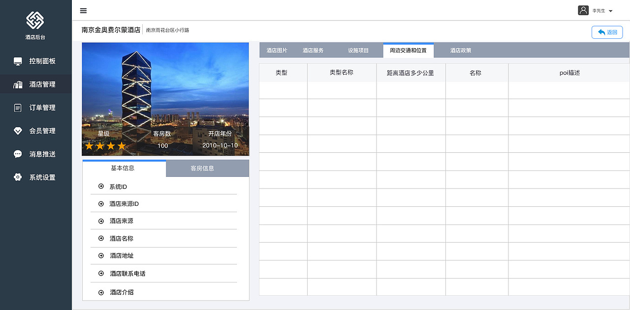 丰盛酒店后台（图ZMTU2OTYxMTEy） - 软件界面 - 站酷设计师DexterMC原创素材 - 站酷ZCOOL