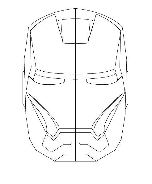 钢铁侠面具鼠绘 临摹练习