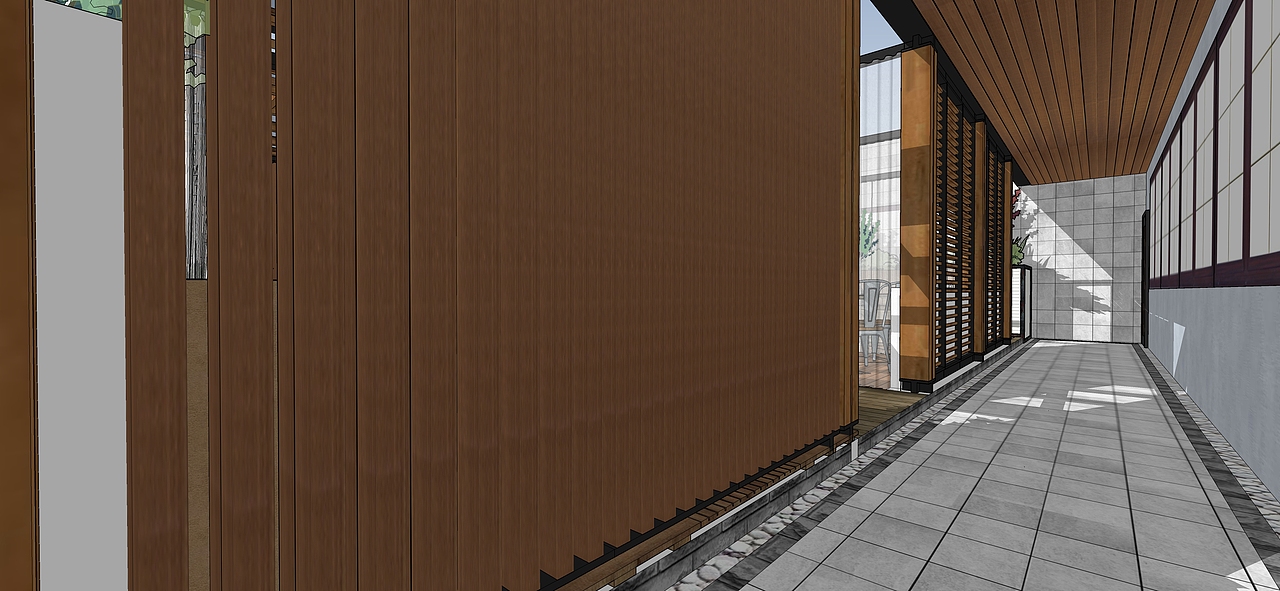 屋顶小花园餐吧设计（图ZNzQyNTE5NDQ=） - 家装设计 - 站酷设计师研宅设计原创素材 - 站酷ZCOOL