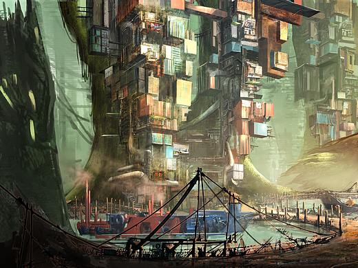 树桩下的中转站