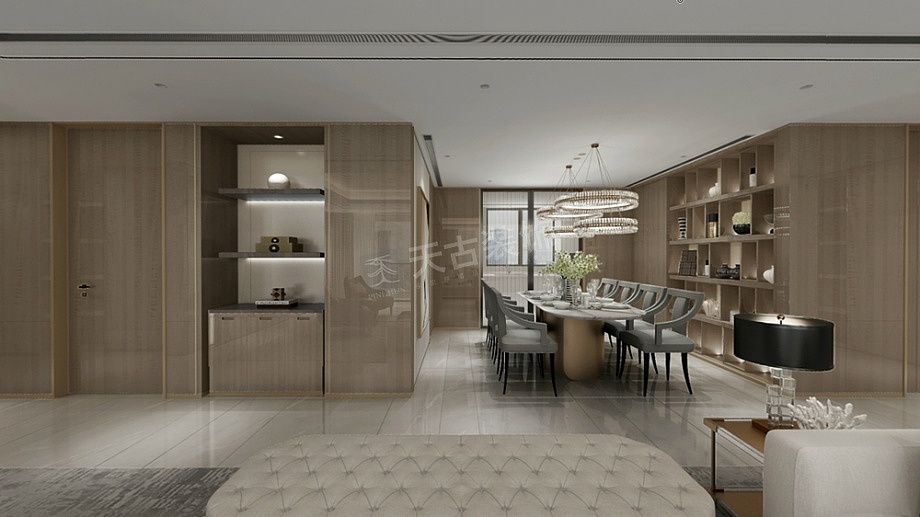 龙湖景粼玖序大平层装修|天古装饰英伦风格设计效果图（图ZMjI4OTIyNjM2） - 展陈设计 - 站酷设计师天古装饰7cm原创素材 - 站酷ZCOOL