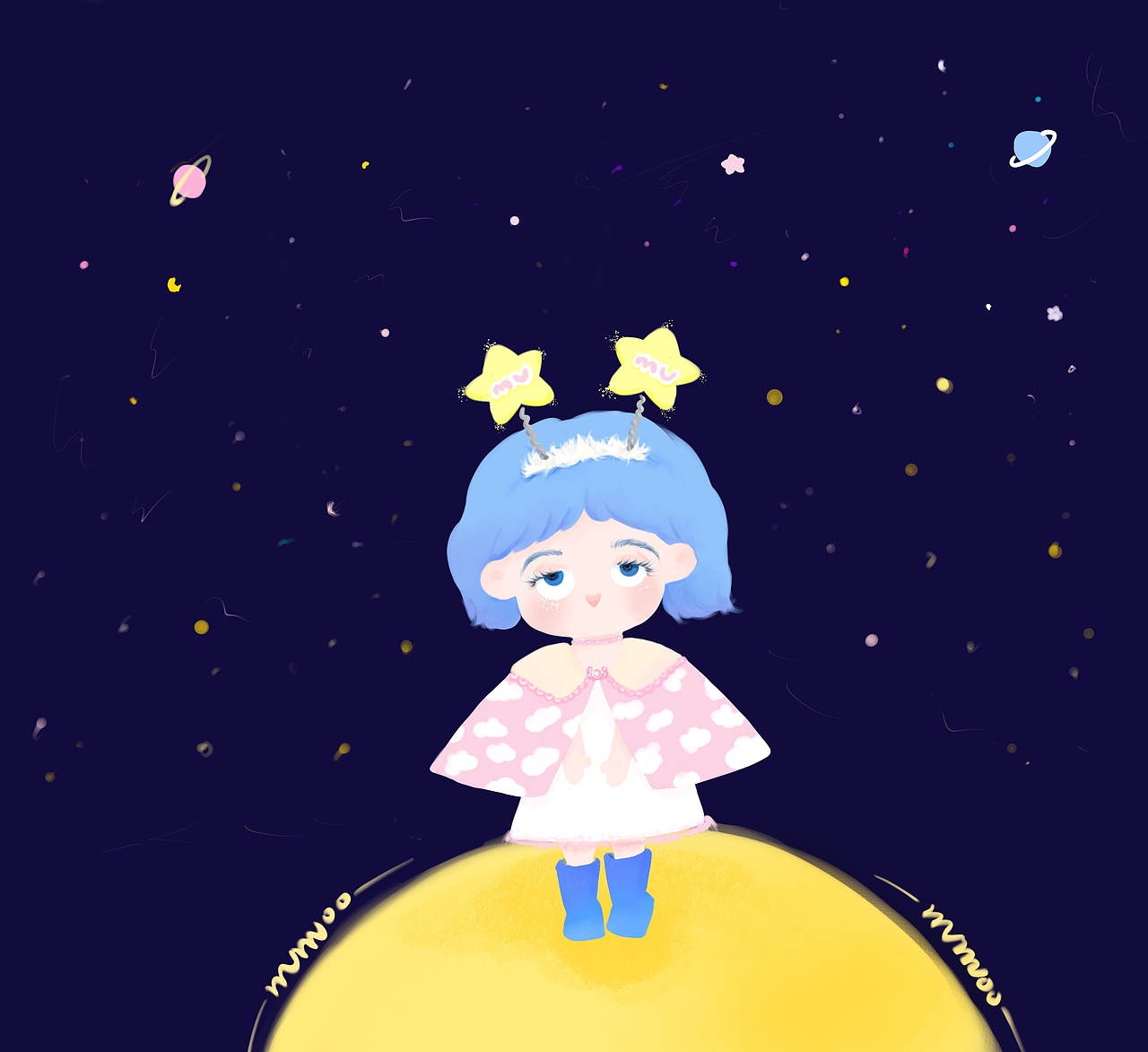 躲在外星球的小女孩