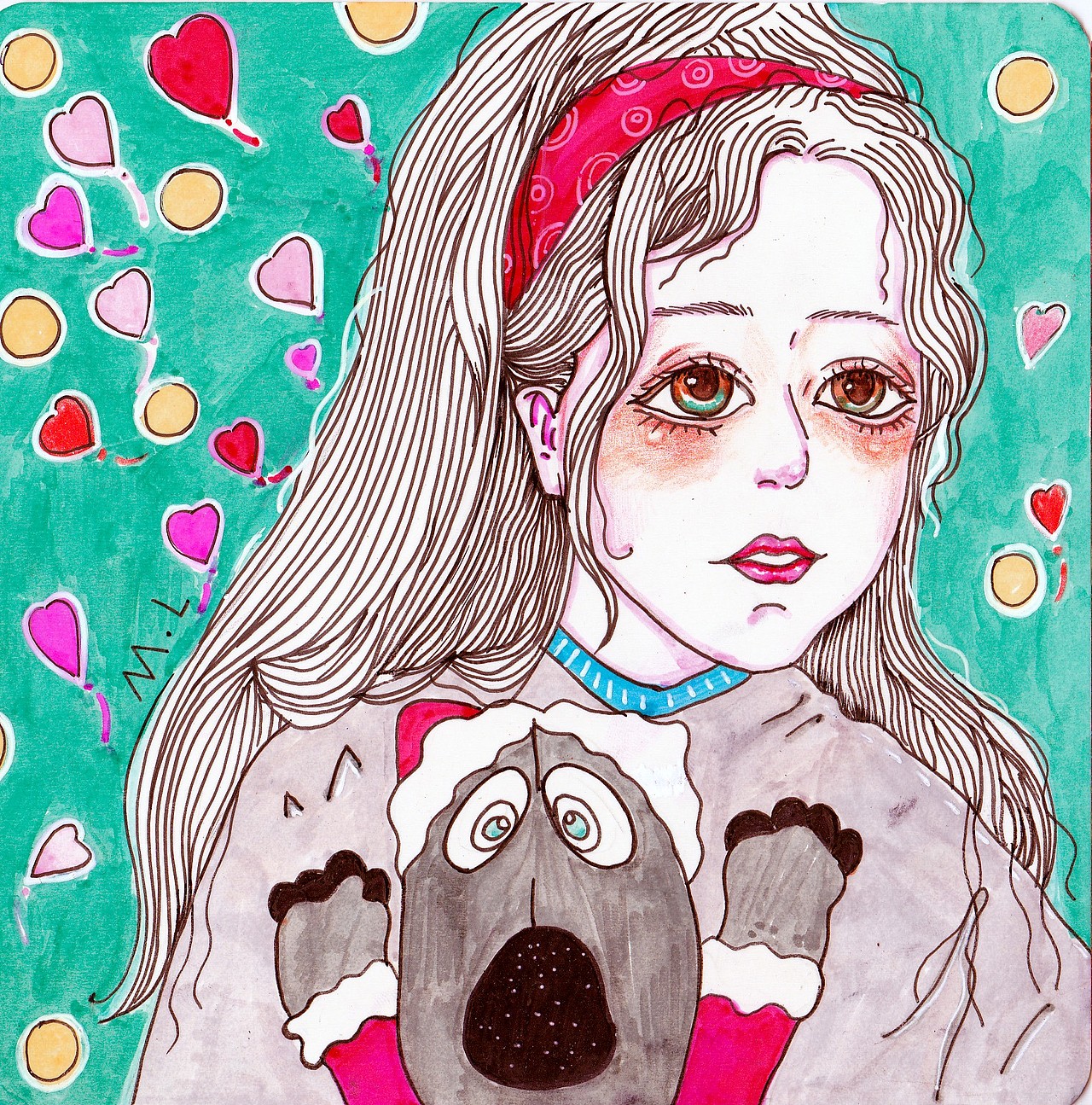 一张卡片画，原创。