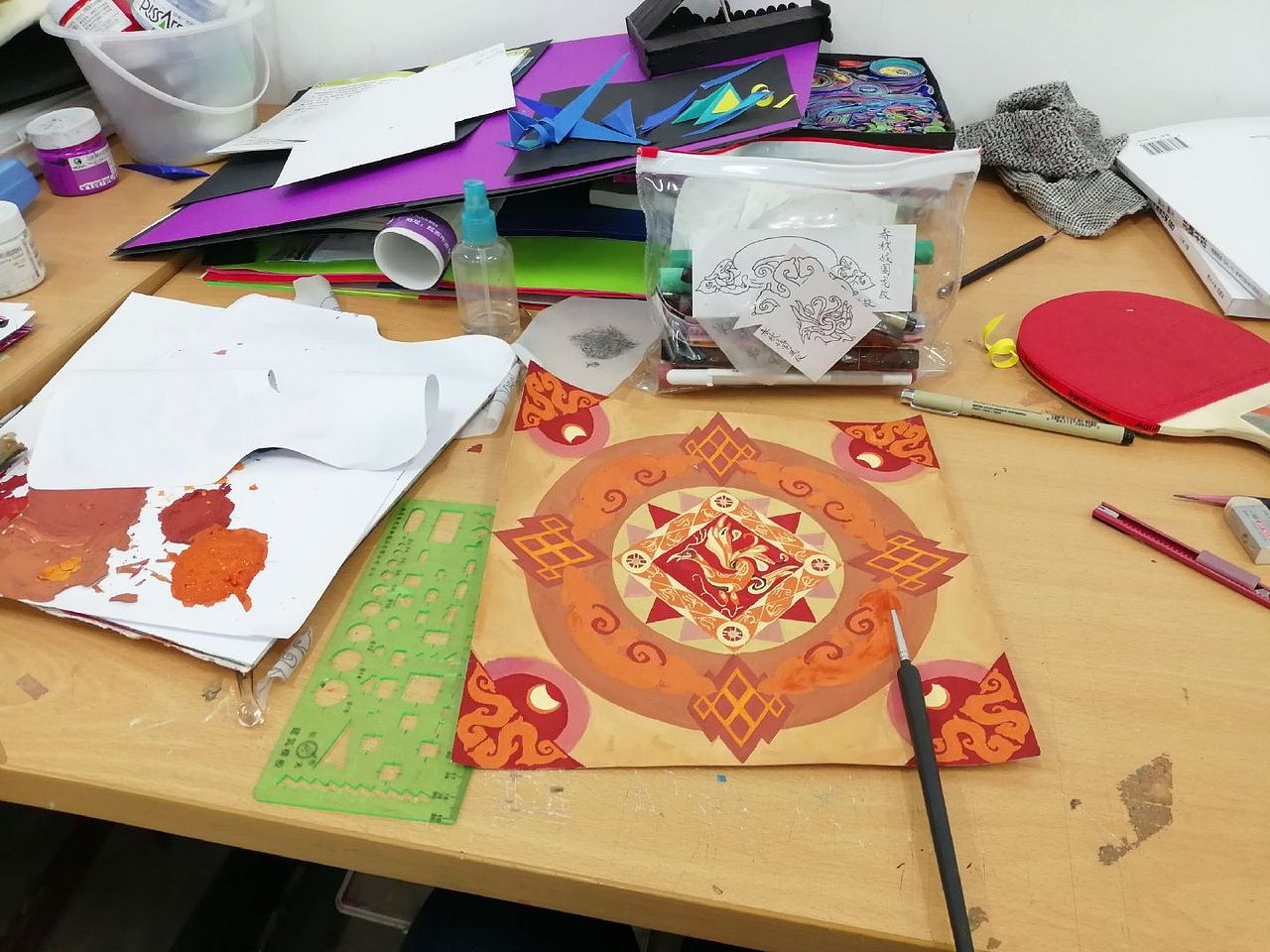 春秋战国四方连续装饰纹样