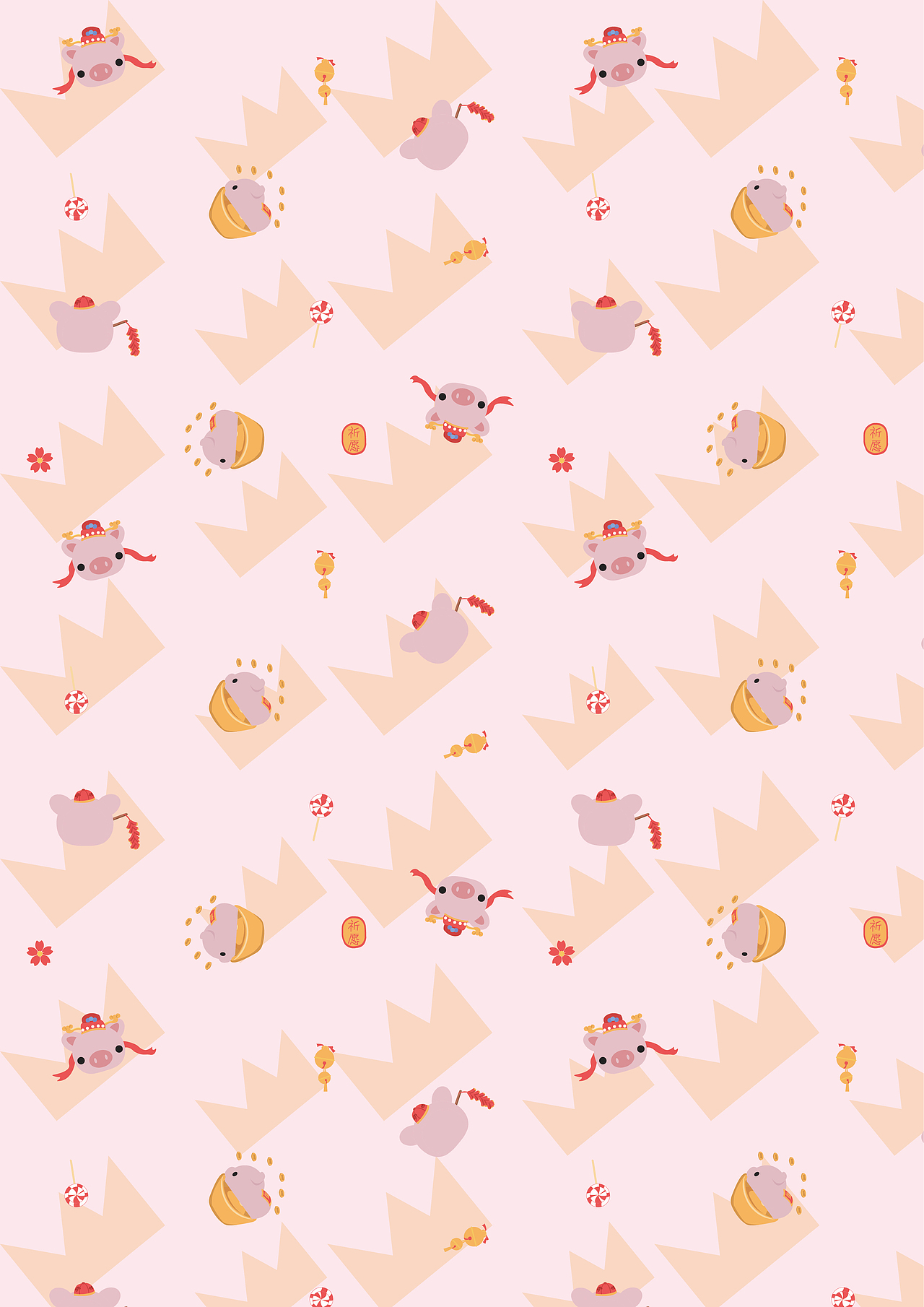 pahoer平铺图--小猪