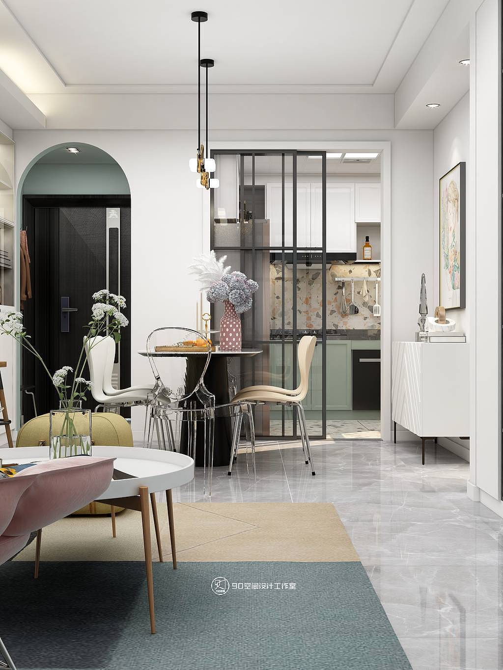 90空间设计《匆匆那年》清新-103平方3房2厅1卫