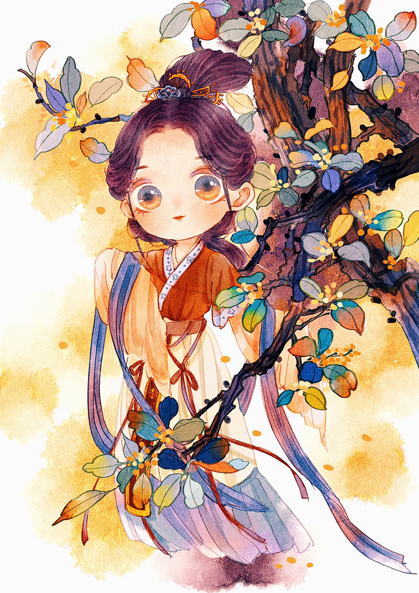 十二花神（图ZMzIwNTA4Nzcy） - 商业插画 - 站酷设计师瑶背背原创素材 - 站酷ZCOOL