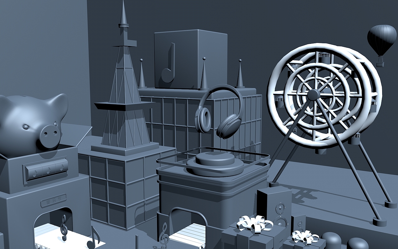 C4D简单建模（图ZMTgxMzAxMDk2） - 场景 - 站酷设计师喜羊羊爱平底锅原创素材 - 站酷ZCOOL