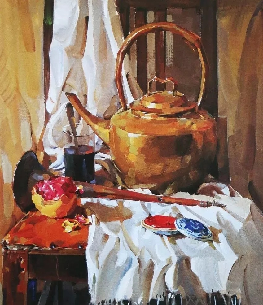 学习色彩摆块就要看他的色彩—郭振山水粉画欣赏|纯艺术|油画|新易