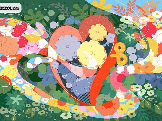 心相印，“心”旋律（个人主页-ZNjQ4MDU1OTY=） - 商业插画 - 站酷设计师miedie原创素材 - 站酷ZCOOL